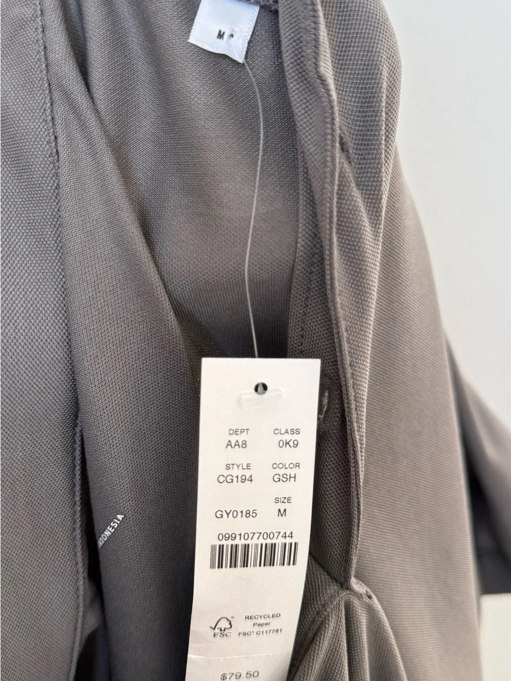 NWT J.Crew Performance piqué polo shirt Size M